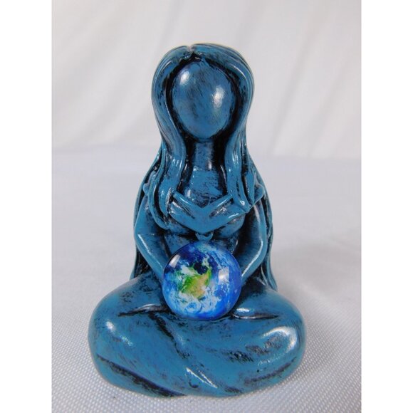 Earth Goddess Resin Statue Mother Nature Meditation Pagan Decor Figurine Sculptu - Picture 12 of 12